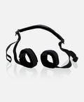 Black spreader cuffs with padded straps and headband-style band
