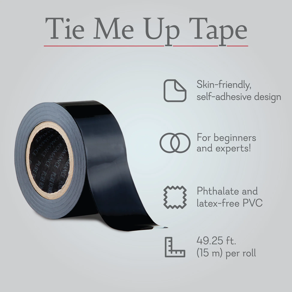 Self-adhesive tape roll with dark gray-blue outer layer and black strip