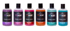 Assorted Sensuva pheromone bubble bath bottles with colored labels and black caps