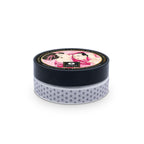 Round body powder tin with illustrated lid