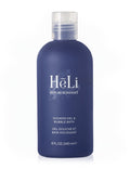 Heli bubble bath & shower gel bottle, dark blue with white cap, 240 ml