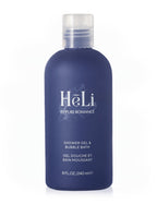 Heli bubble bath & shower gel bottle, dark blue with white cap, 240 ml