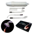 Neon wand kit with clear wand, metal tips, and silicone suction attachment