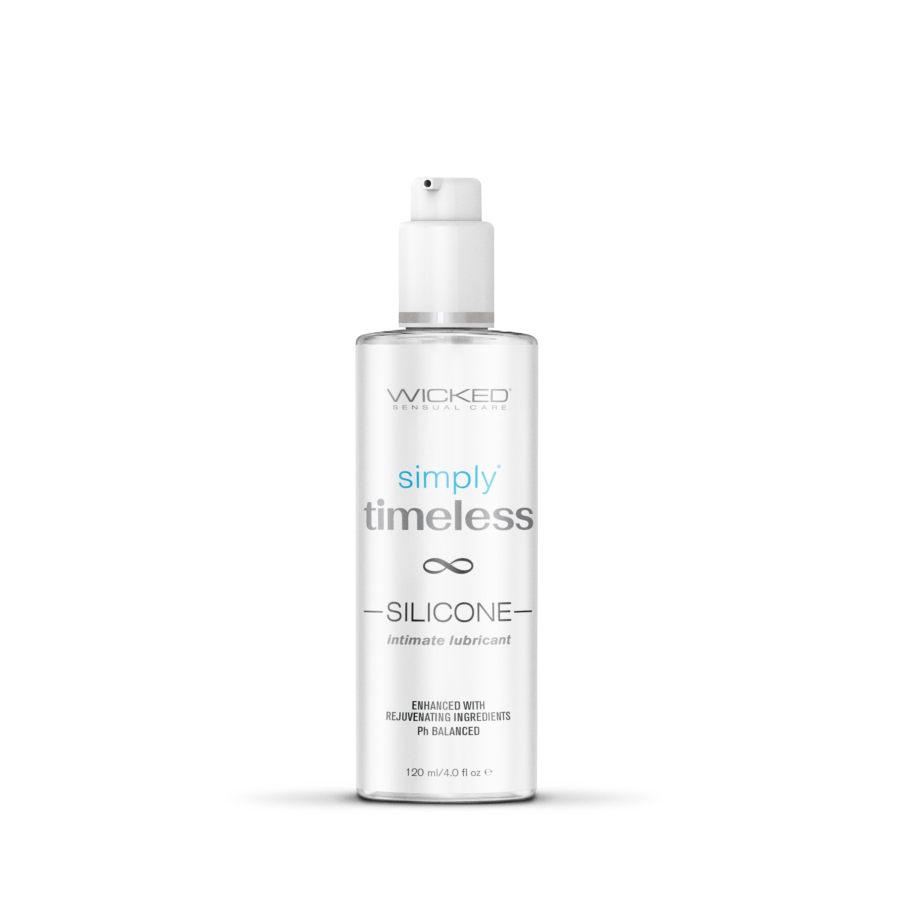 Silicone lubricant bottle with pump sprayer, WICKED simply timeless
