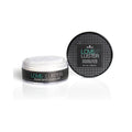 Edible body shimmer in clear jar with black lid, silver diamond dust formula