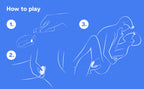 How-to diagram showing positioning with outlines of two people and hands