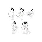 Showerhead usage icons showing different shower positions and angles