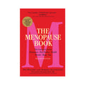 Menopause Book hardcover with red and pink cover, large title and second edition text.