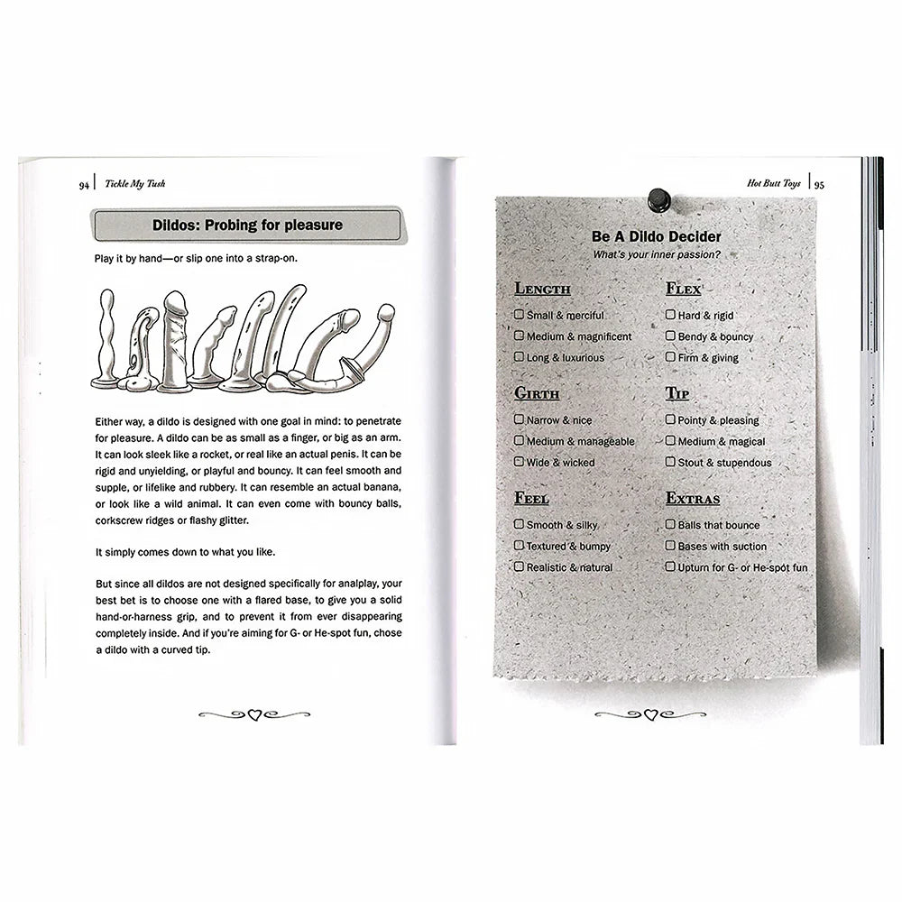 Open book with black line diagrams and dense text on two pages