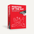 Red playing cards deck box with 'Position of the Day' and card-silhouette figures