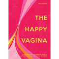 Pink book cover titled 'The Happy Vagina' by Mika Simmons