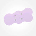 Purple TENS replacement pads with three round metal electrodes