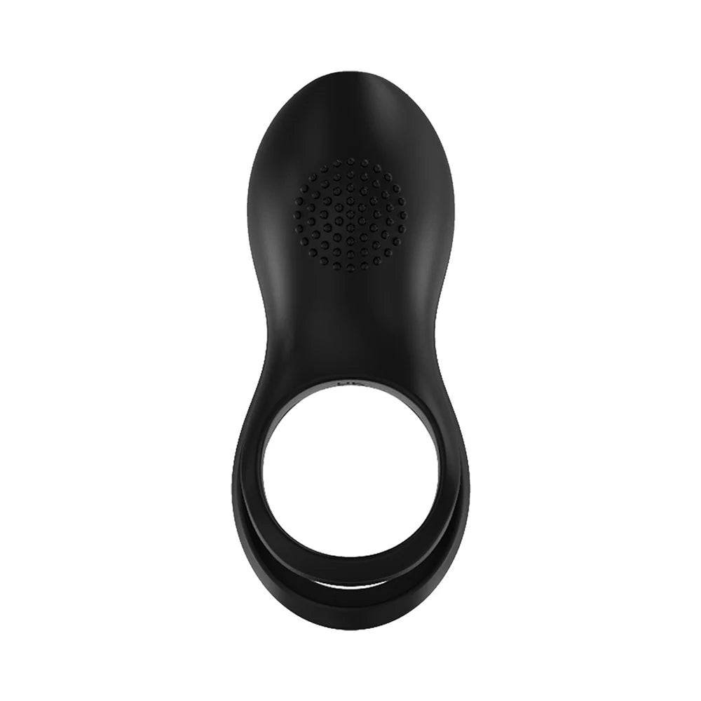 Gold Glam Cock Ring Black