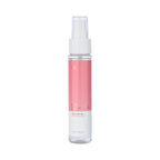 Oral sex gel bottle with white spray pump, rose-pink gel
