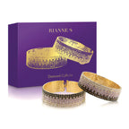 Crystal rhinestone handcuffs set with gold chain and studded cuffs