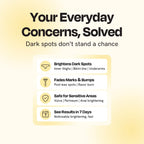 Intimate serum benefits infographic with icons and bold headings