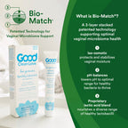 BioGenesis fertility lubricant box and tube with Bio-Match microbiome support graphic
