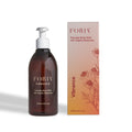 FORIA Vibrance body wash pump bottle and carton, dark amber, 300 ml
