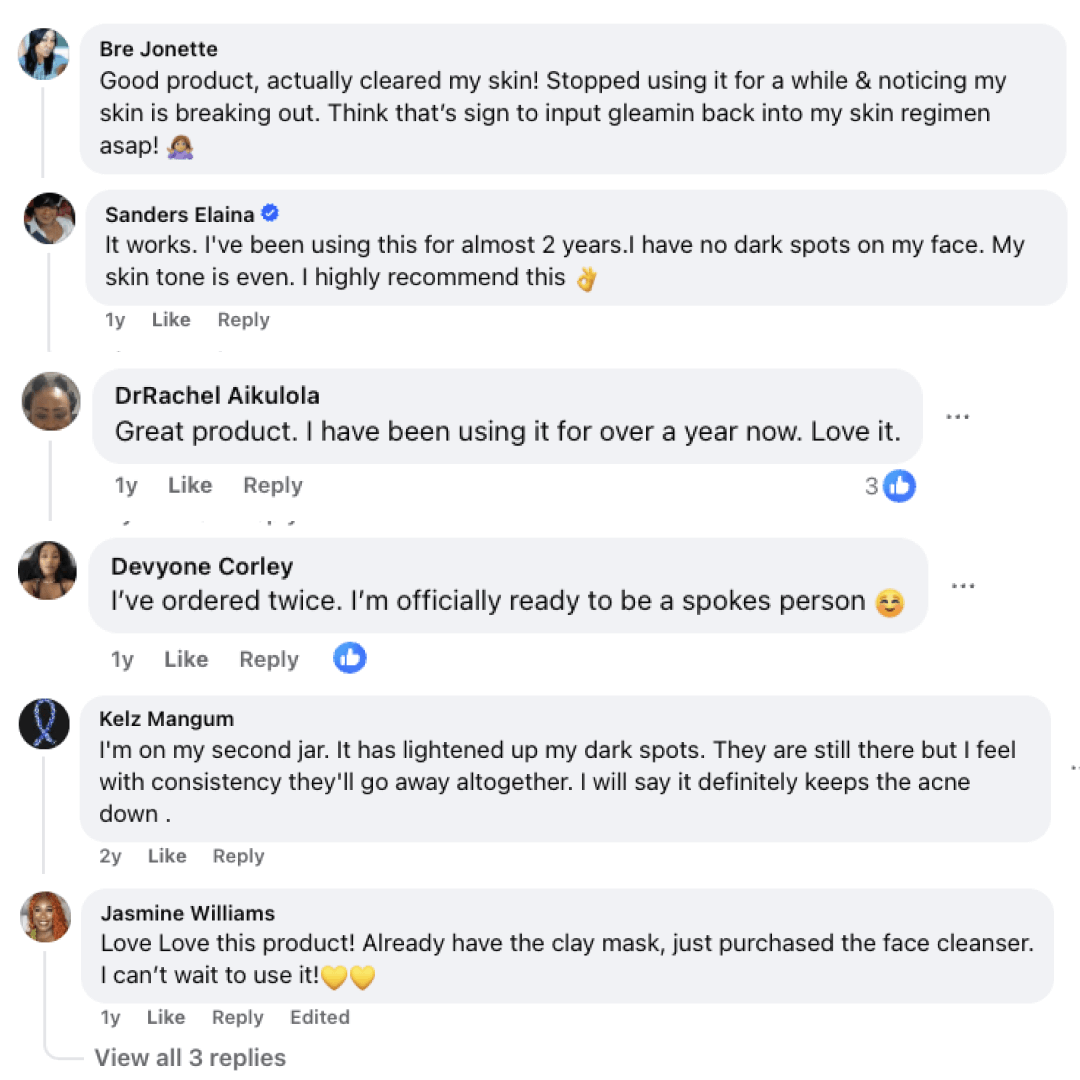 Vitamin C clay mask customer reviews list with star ratings