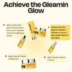 Clarifying brightening cleanser tube, yellow squeeze bottle with silver cap