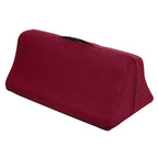 Red fabric toy mount cushion with open top