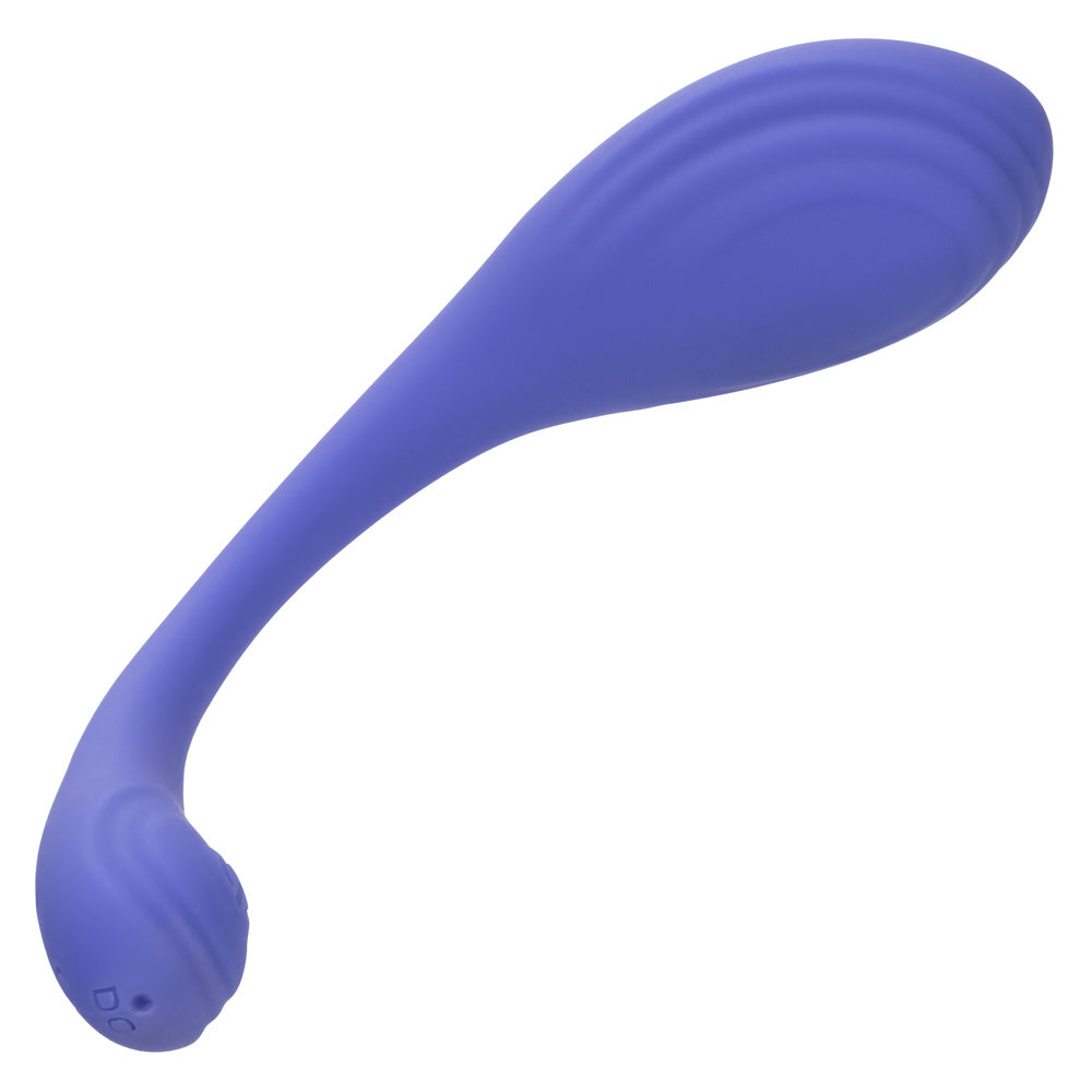 Periwinkle kegel exerciser with rounded bulb end