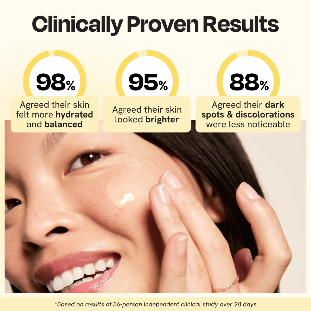 Superactive Serum serum on hand applying to woman's cheek, glossy skin
