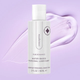 Conceptria water-based personal lubricant bottle in upright portrait view