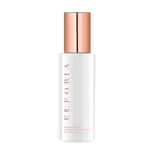 Cleansing mist bottle with rose-gold cap, white label, and spray nozzle