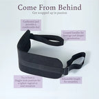 Soft-padded lifting strap with two loop handles and padded center