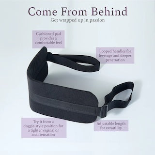 Soft-padded lifting strap with two loop handles and padded center