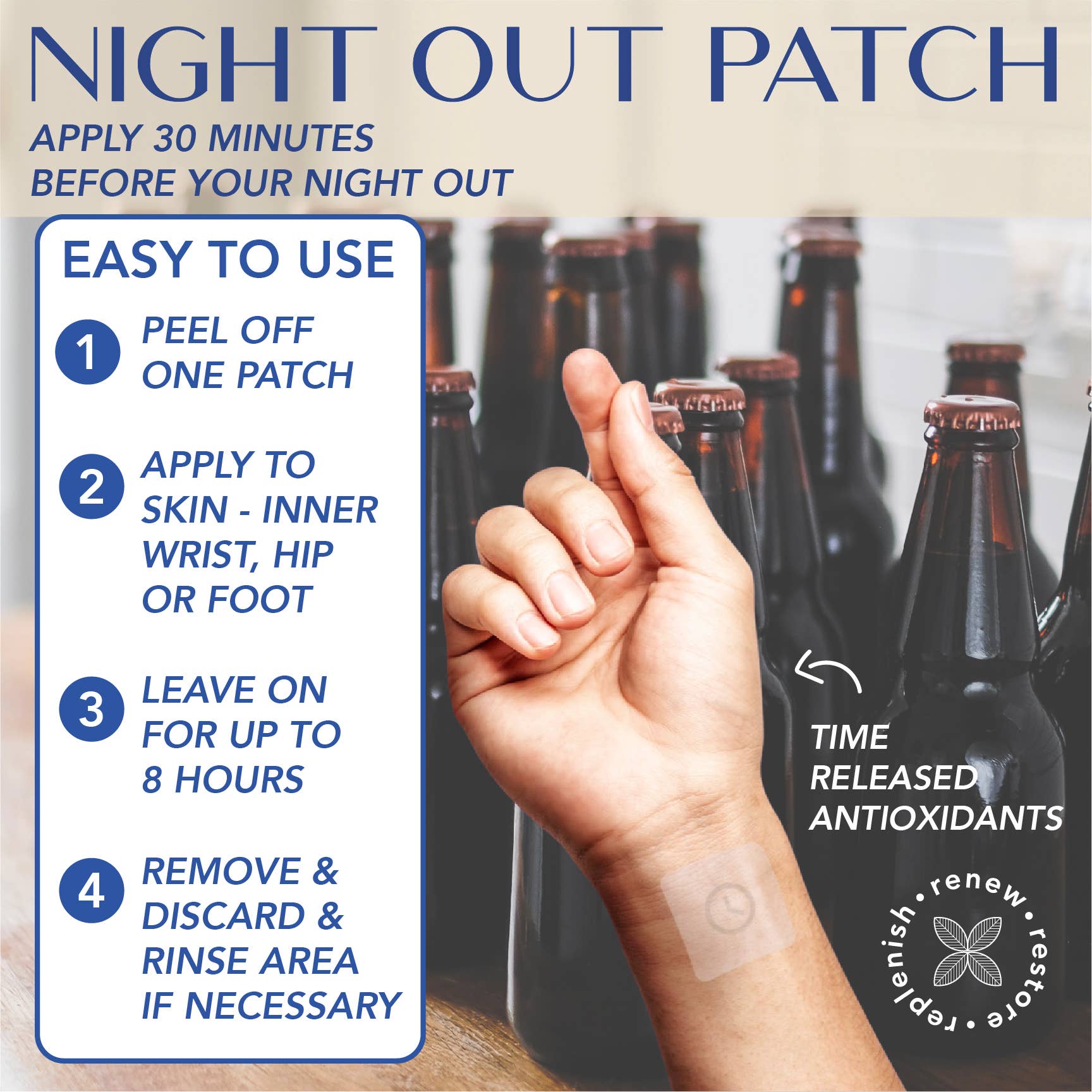 Night Out Patch for Hangover Help