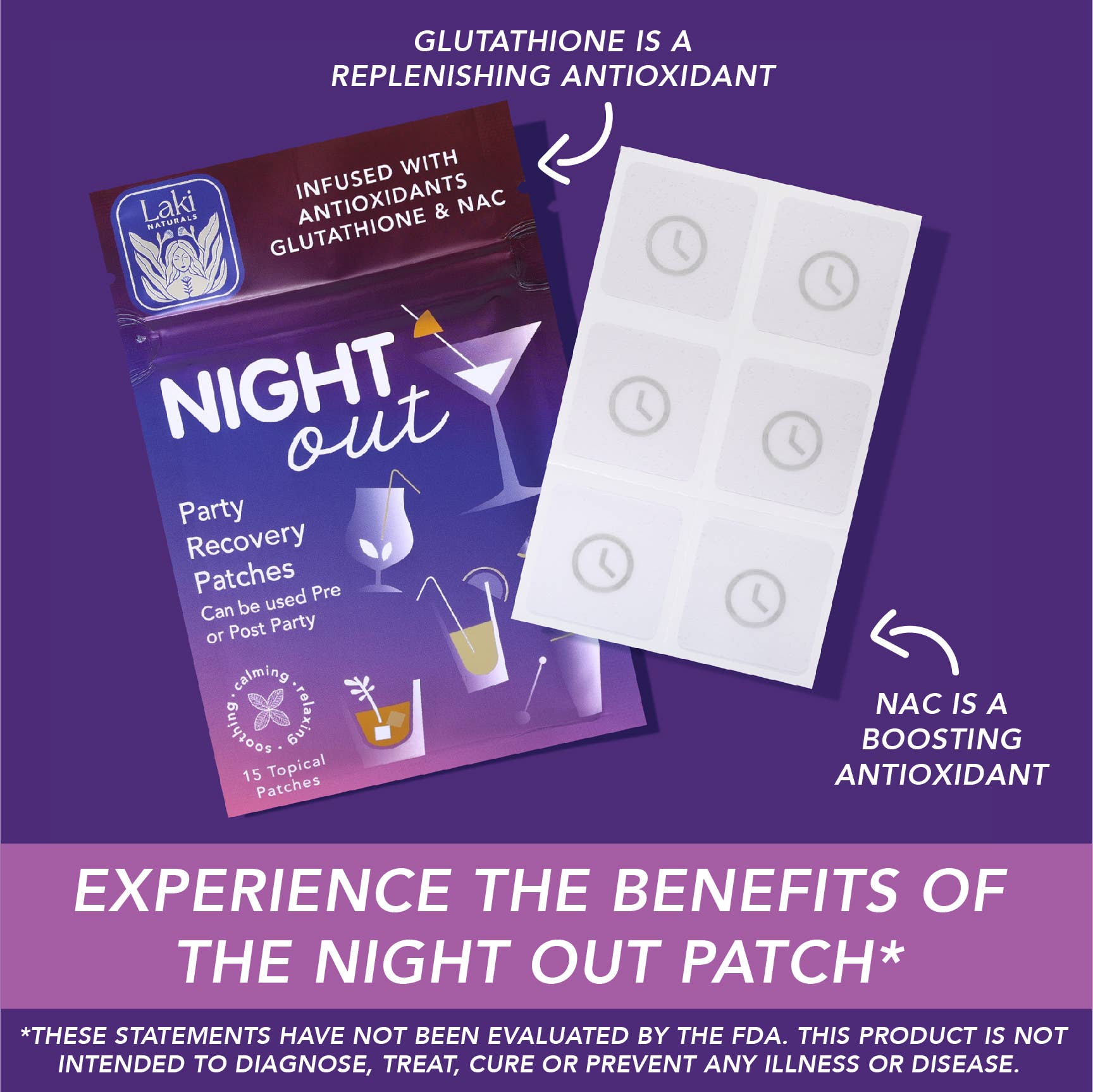 Night Out Patch for Hangover Help
