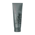 Shampoo and body wash tube, dark gray, full front view with label