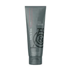 Shampoo and body wash tube, dark gray, full front view with label