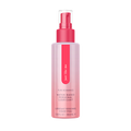 Water-based personal lubricant spray bottle with pink pump, translucent pink bottle