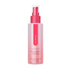 Water-based personal lubricant spray bottle with pink pump, translucent pink bottle
