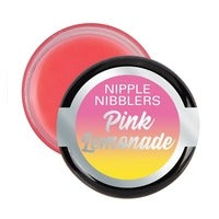 Nipple Nibblers balm tub, Pink lemonade sour flavor lid