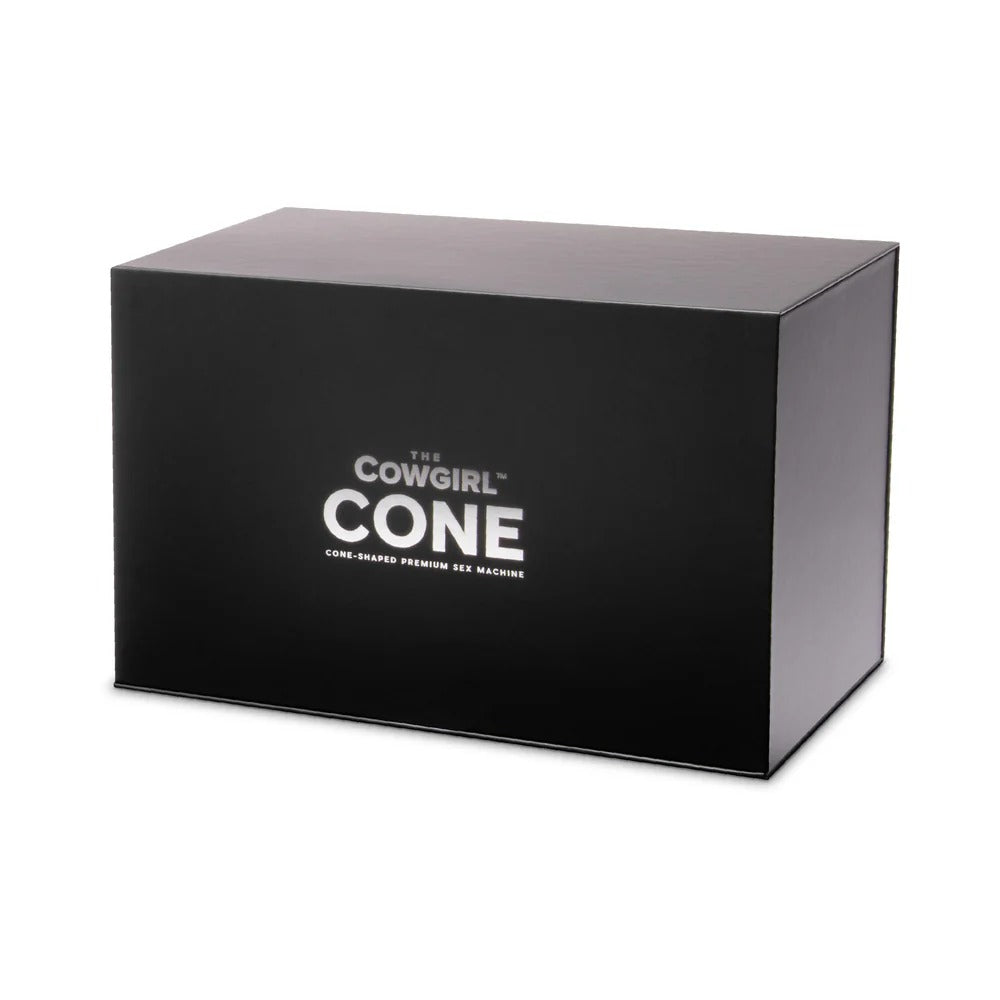 Black Cowgirl Cone product box with white logo lettering on the front