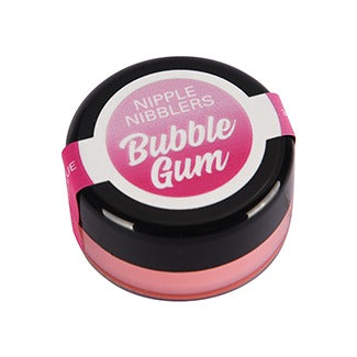 Nipple Nibblers balm tub, Bubble Gum sour flavor lid