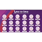 Intimate bucket list scratch-off panel with row of circular task icons and titles