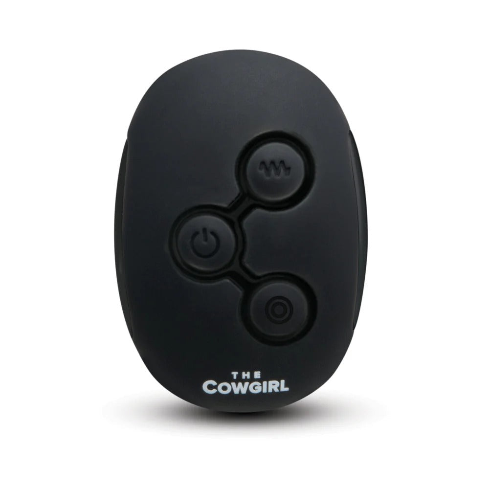 Black silicone foot massager underside with three-button control pad