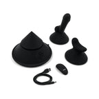 Black silicone cone set with charging cable and small remote-like piece