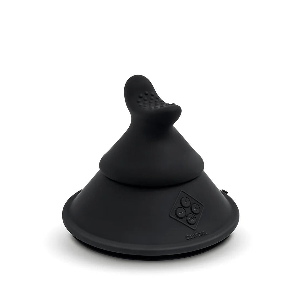 Black silicone cone with side texture and flat circular base