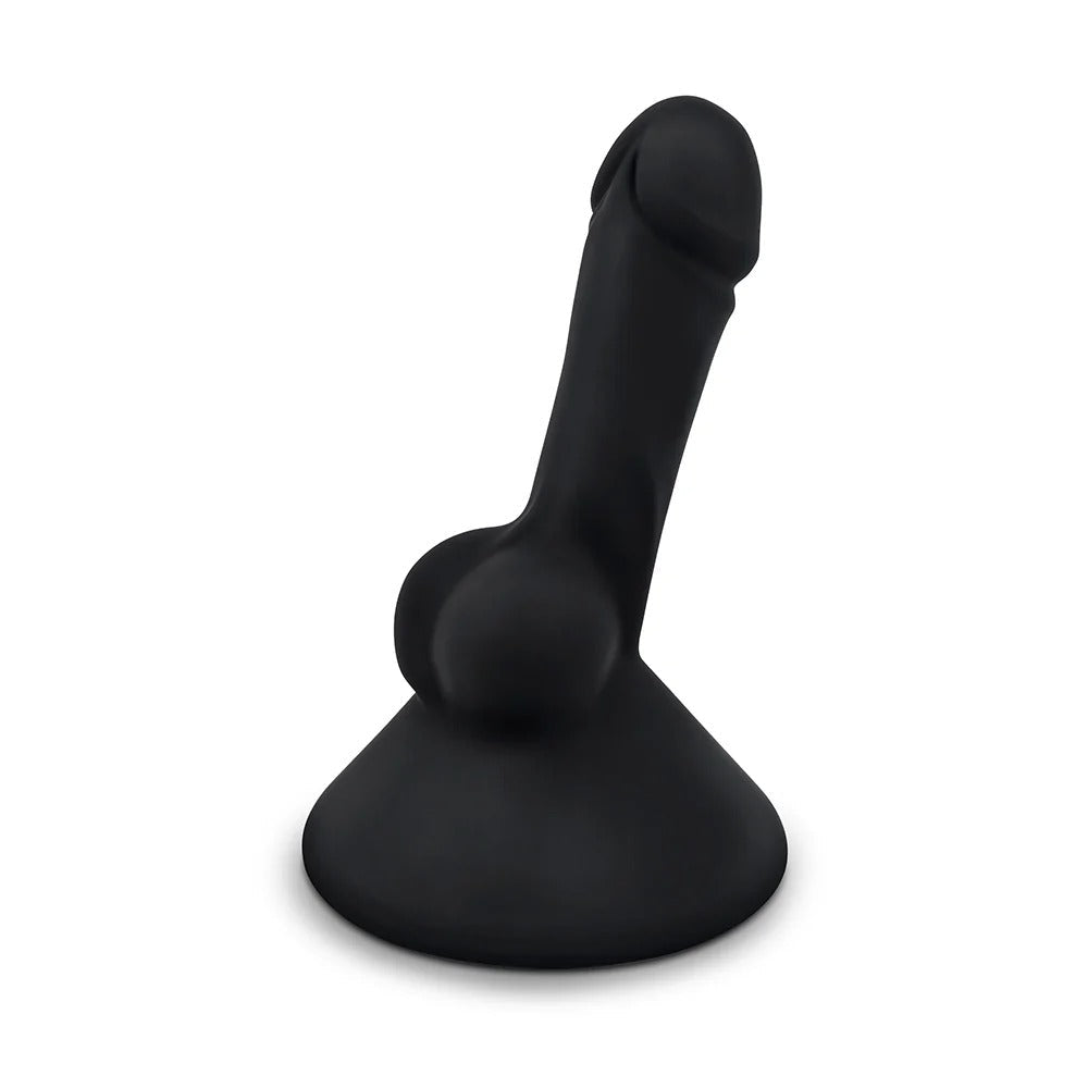Black silicone cone with upright, handle-like protrusion