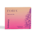 CBD melt box with Foria logo and 4 suppositories label
