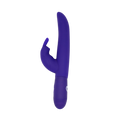 Purple rabbit-shaped toy with curved ear and smooth body
