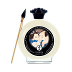 Edible body paint bottle with painting brush, pale cream liquid