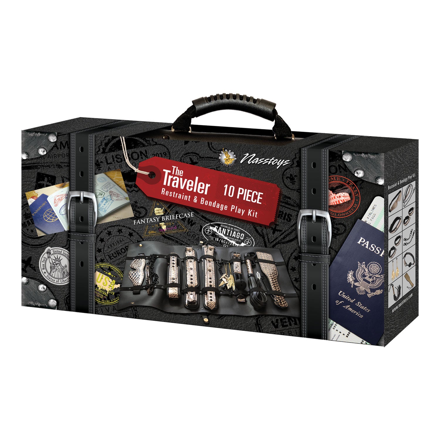 The Traveler 10-Piece Restraint and Bondage Play Kit